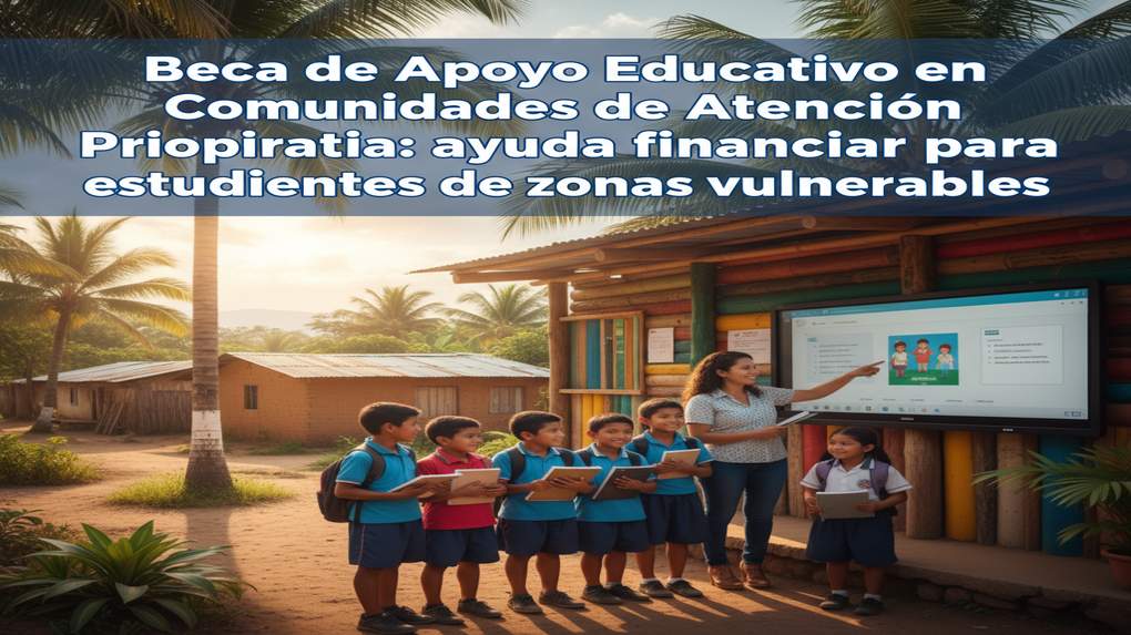 Beca de Apoyo Educativo en Comunidades de Atención Prioritaria: ayuda financiera para estudiantes de zonas vulnerables