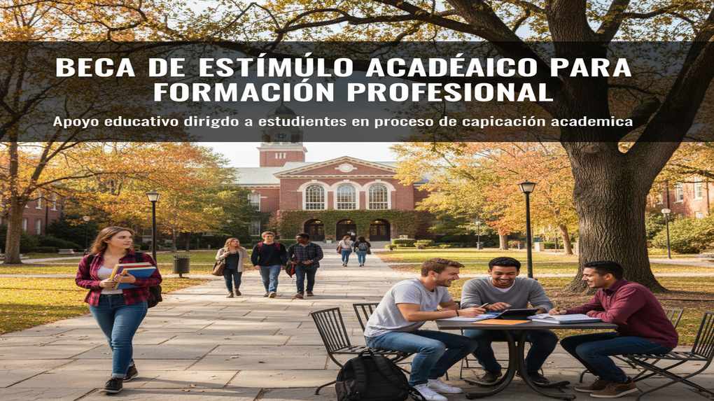 Beca de Estímulo Académico para Formación Profesional: apoyo educativo dirigido a estudiantes en proceso de capacitación académica