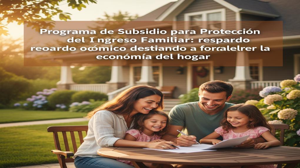 Programa de Subsidio para Protección del Ingreso Familiar: respaldo económico destinado a fortalecer la economía del hogar