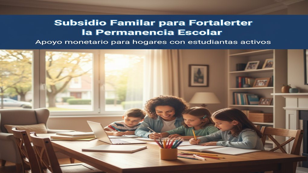 Subsidio Familiar para Fortalecer la Permanencia Escolar: apoyo monetario para hogares con estudiantes activos