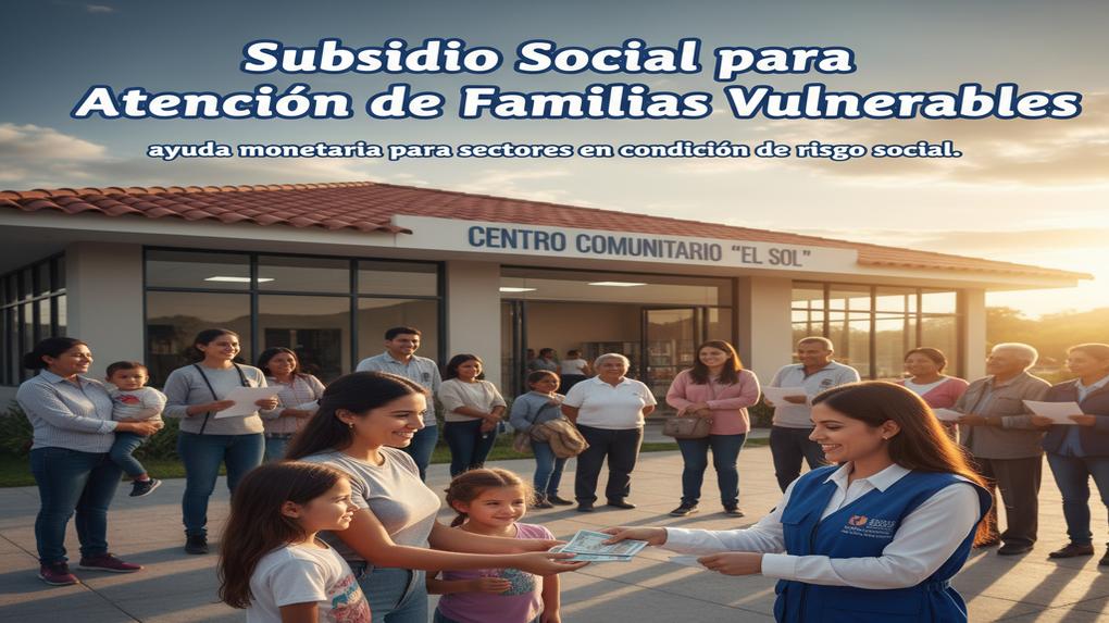Subsidio Social para Atención de Familias Vulnerables: ayuda monetaria para sectores en condición de riesgo social