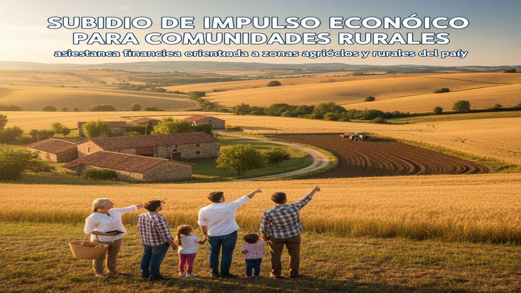 Subsidio de Impulso Económico para Comunidades Rurales: asistencia financiera orientada a zonas agrícolas y rurales del país